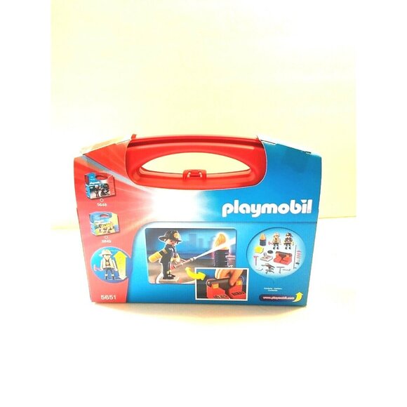 Playmobil City Action Fire Rescue Carry Case 36pc 5651 Playset - Picture 2 of 6